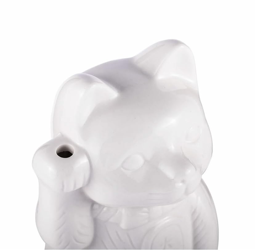 Amazon.com | Maneki Neko Lucky Cat Ceramic Tiki Mug: Coffee Cups